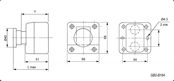 Кнопочный пост GB2-B164H29 (N/C)