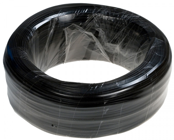 2K, 28 AWG (BLACK), кабель телефонный 2 жилы черный многожильный 7х0.12мм