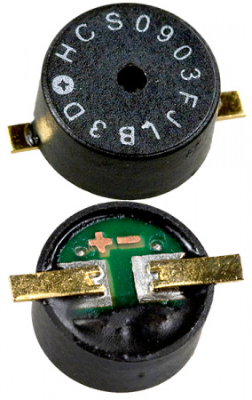 HCS0903F, электромагнитный излучатель звука SMD 9мм 3В