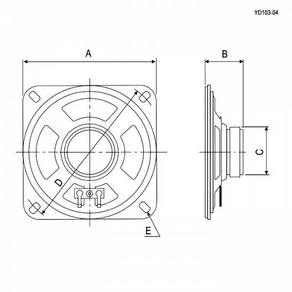 YD103-04A  4W   4ohm