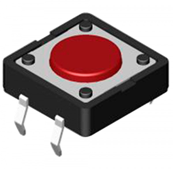 DTS-21N-V, кнопка тактовая 12x12 H-4.3 160gf
