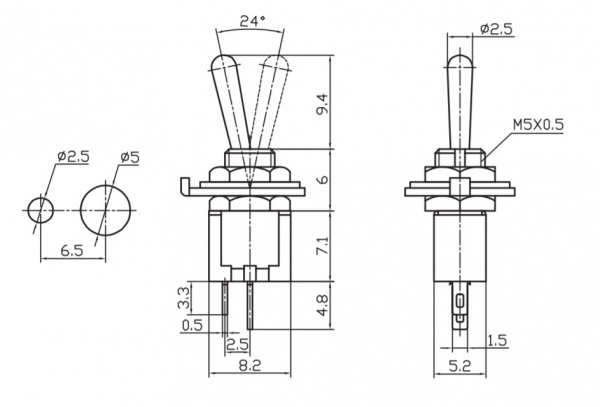 Микротумблер SMTS-101 on-off