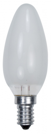 40C1/FR/E14, Лампа  40Вт, свеча матовая, цоколь E14