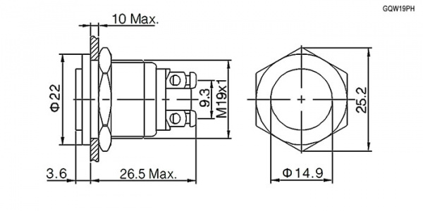 GQ19PH-10/N off-(on)