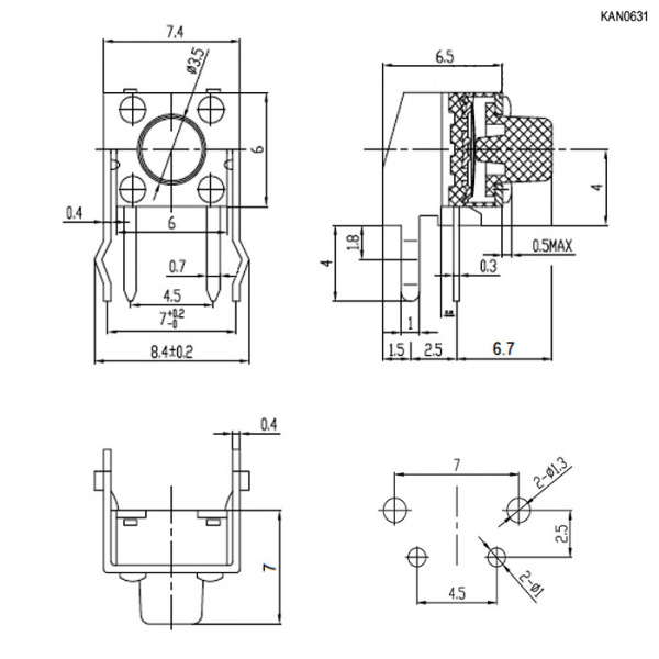 KAN0631-0501B (SWT-7) угловая