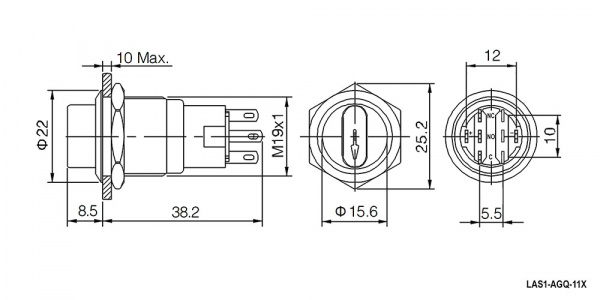 LAS1-AGQ-11X/31/R/N on-on
