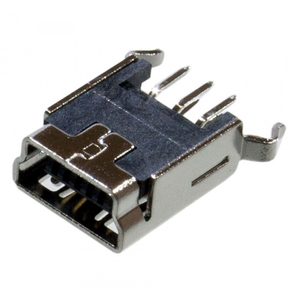 Мини USB 5P гнездо, вертикальный разъем на плату (C8320-05BFSSBOR)