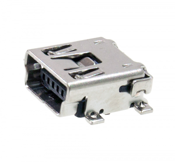 1734035-1, разъем USB 2.0 Mini B SMD
