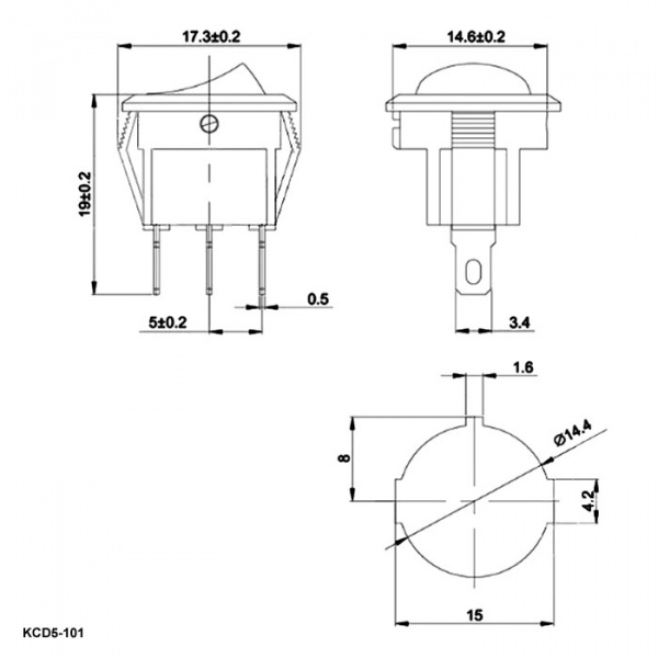KCD5-101N-C3-R/3P on-off