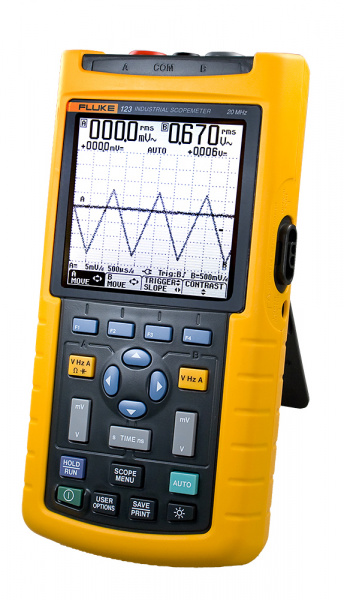 FLUKE 123, двухканальный цифровой осциллограф 20МГц