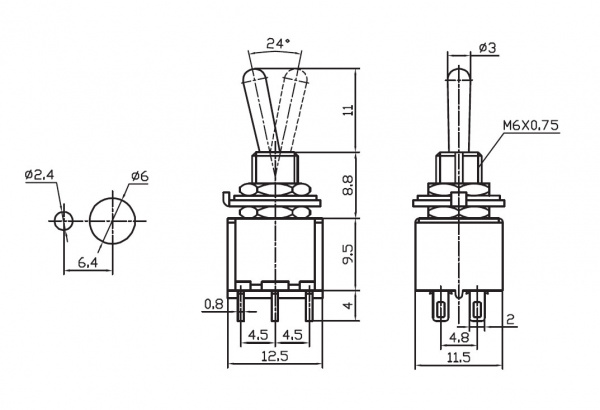 Микротумблер STM-202 on-on (PST-22A)