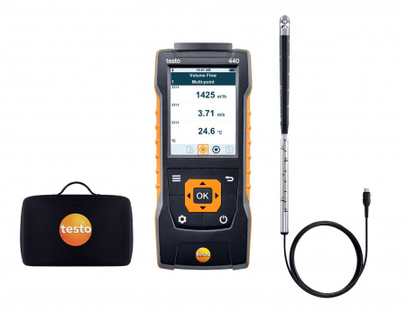 Комплект измерительный testo 440 с крыльчаткой 16 мм (0635 9532) и кейсом