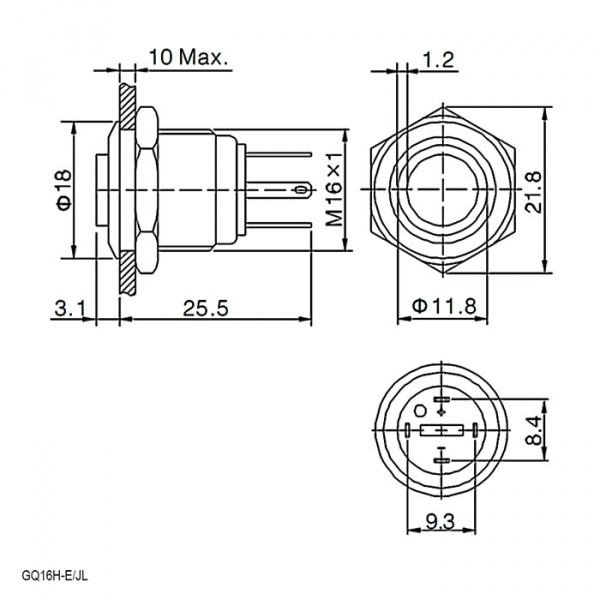 GQ16H-10ZE/JL/R/N off-on