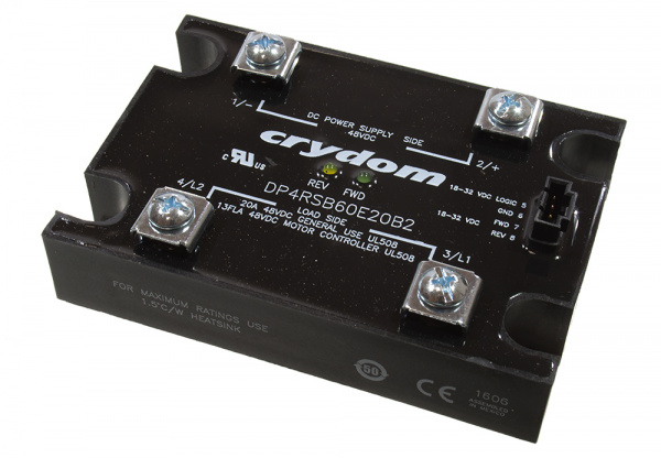 DP4RSB60E20B2, контактор реверсивный на панель 48VDC/20A 32VDC In