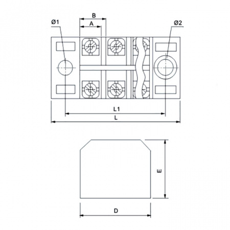 Колодка клеммная TBC-6003 Колодка клеммная TBC-6003