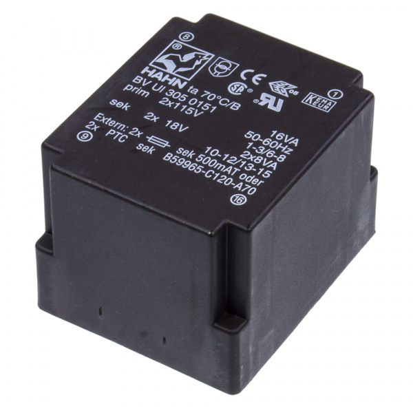 BV UI 305 0151, 16W 2x18V 2x444mA 2*115V