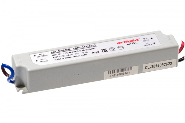 ARPV-LM 24012, Адаптер сетевой 24В, 12 Вт, 0,5А