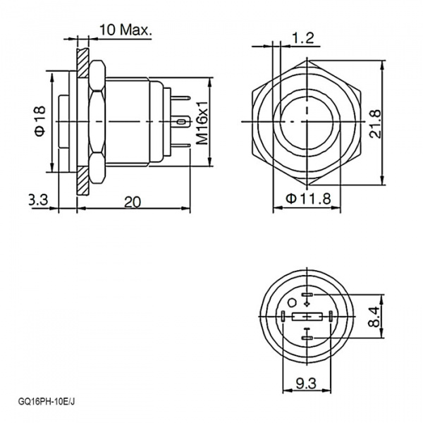 GQ16PH-10E/J/R/N off-(on)