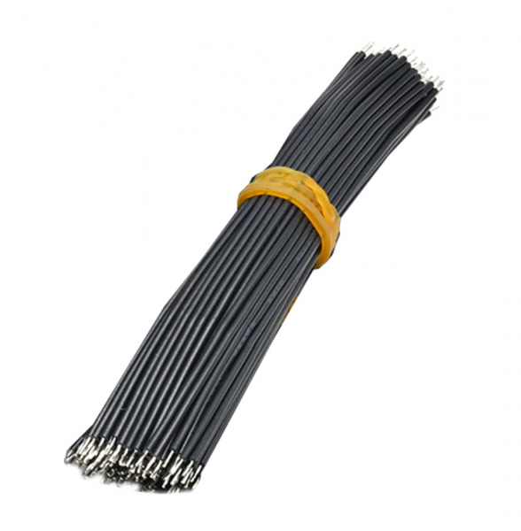 1007B 22AWG, перемычки для печатных плат черные длина 10см