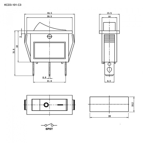 KCD3-101N-C3-Y/3P on-off
