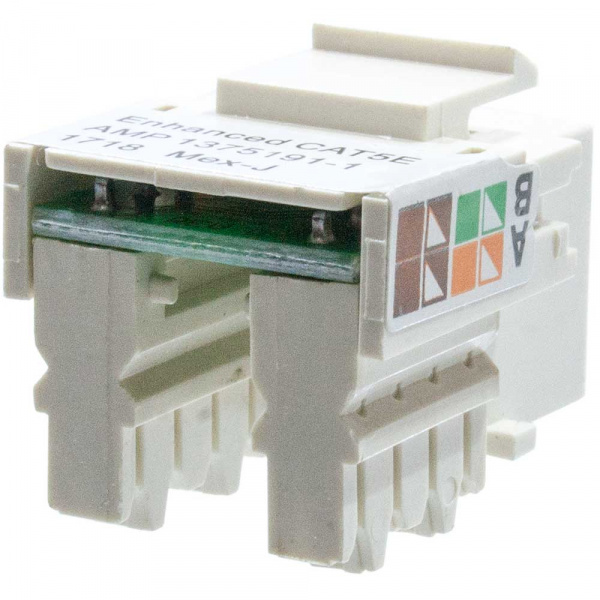 8-1375191-1, Keystone гнездо 8P8C RJ45 cat5e