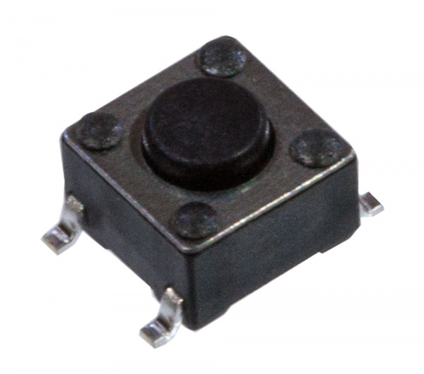 KAN0642-0431B010-42, кнопка тактовая SMD 6х6 h=4.3мм (IT-1102W8-160G-G)