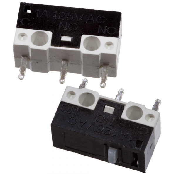 KW10-Z0P075, микропереключатель кнопка, 3 конт. 1А/250В на плату SPDT