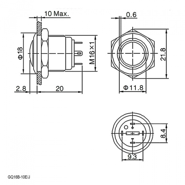 GQ16B-10E/J/G/N off-(on)