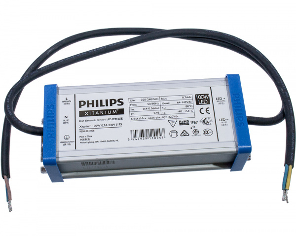 Драйвер светодиода Xitanium 100W 0.7A 230V I175, 929001400680