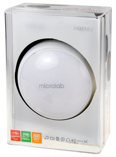 MICROLAB MD-112 КОЛОНКИ МОНО 1W USB 87X48X87 ММ