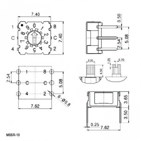 MSSR-10, DIP переключатель