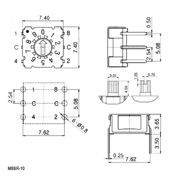 MSSR-10, DIP переключатель