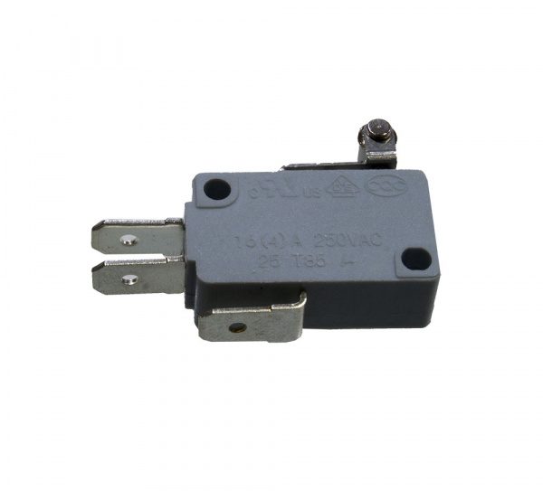 SC799K, микропереключатель, 3 контакта, 250В/16А, (520K), пластина с роликом 10 мм