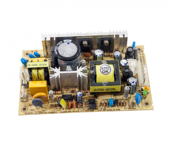 HF45W-DPL-B, источник питания бескорпусный AC-DC 5/24B, 45Вт 127х76.2х27 (аналог PD-45-24)