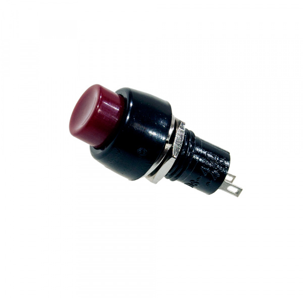 204R КНОПКА 250В/2А КРАСНАЯ (DS-450), с фиксацией