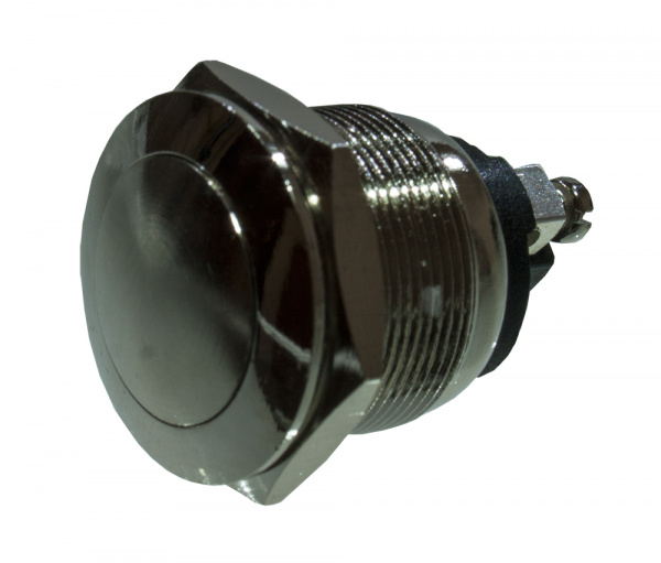 L-KLS7-PBS-013D, кнопка металл. без фикс. OFF-(ON) 250В 2А D=22мм (аналог PBS28B)
