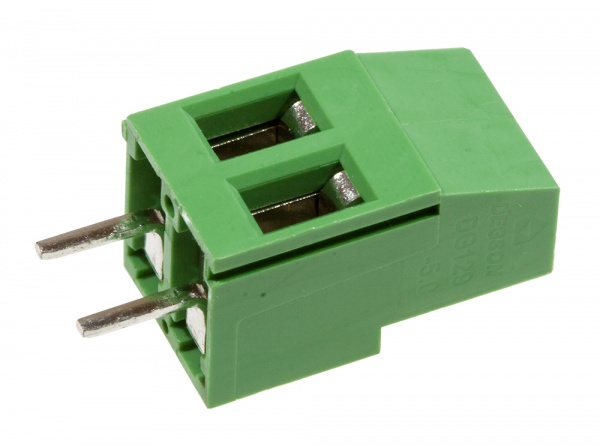 DG129-5.0-02P-14-00A(H), клеммник 2 контакта 5мм