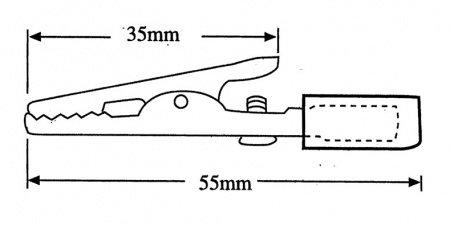 8-0033 black зажим электрический "КРОКОДИЛ" 8-0033 black зажим электрический "КРОКОДИЛ"