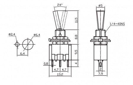 Микротумблер MTS-102-F1 on-on