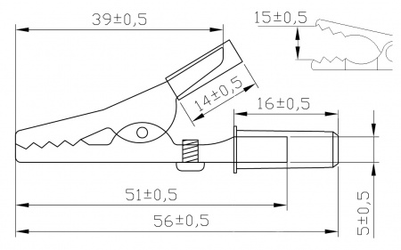 8-0030 black зажим электрический "КРОКОДИЛ" 8-0030 black зажим электрический "КРОКОДИЛ"