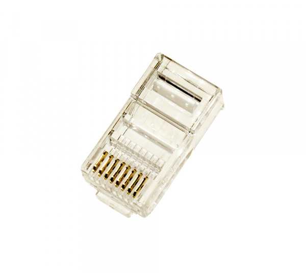 TPR-8P8C-S3, 8P8C вилка RJ45 экранированная под круглый кабель