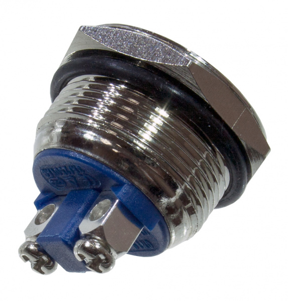 L-KLS7-PBS-014D, кнопка металл.OFF-(ON) 250В 2А D=22мм винт. клем.