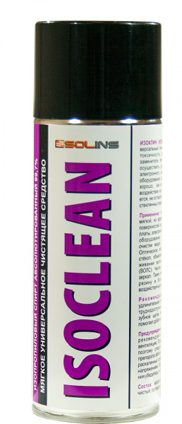 ISOCLEAN 400мл, изопропанол аэрозоль 400мл.