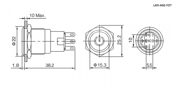 LAS1-AGQ-11DT/R/N on-(on)