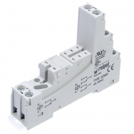 GZM80-GRAY, Цоколь к реле RМ84, RМ85 на рейку DIN35
