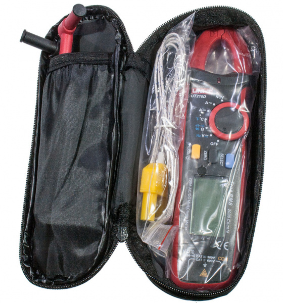 UT210D, токовые клещи мини True RMS 200А