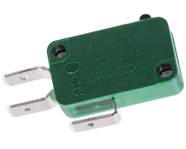 KW1-103-1A200, микропереключатель рычаг 16А/250В ножевые контакты
