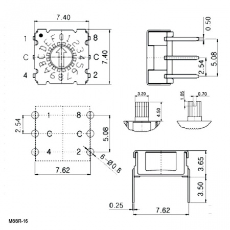 MSSR-16, DIP переключатель