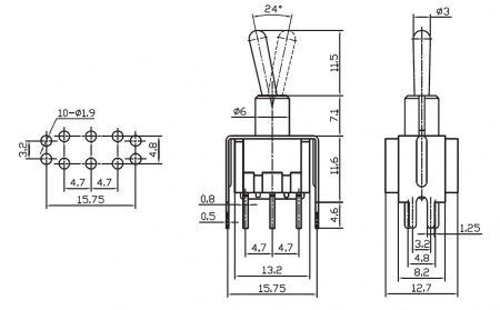 Микротумблер MTS-202-A2T  on-on