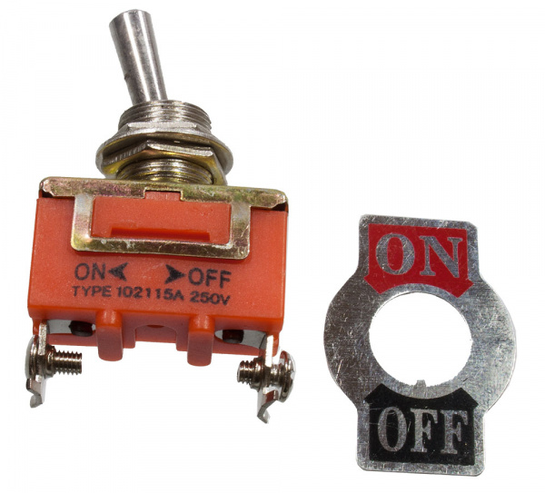 KN3(C)-101A, тумблер ON-OFF, 2 контакта, 250В/15А